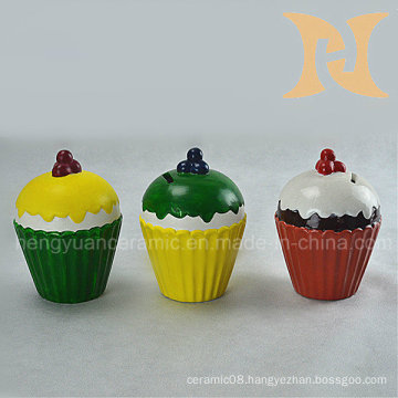 Girls Gift of Cupcake Shape Coin Bank for Home Decoration